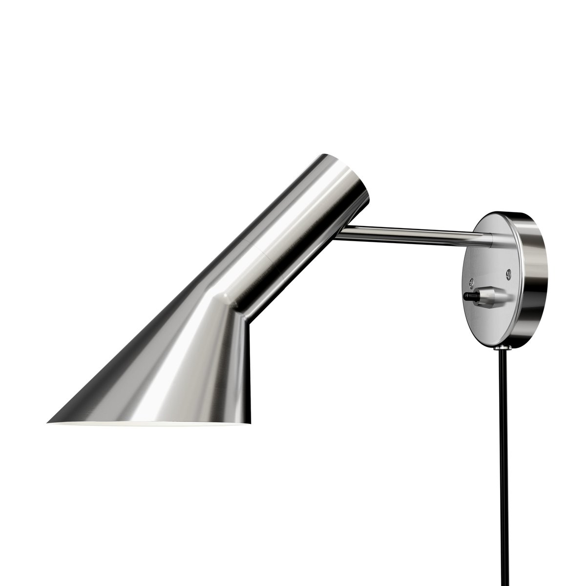 Louis Poulsen AJ vägglampa Rostfritt stål polerad | Skandinavisk Design | Vägglampor | Silverfärgad