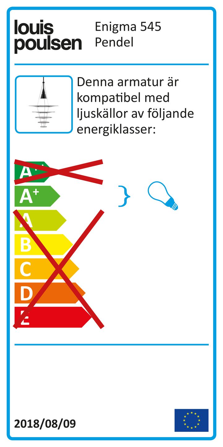 Enigma 545 pendel - Vit - Louis Poulsen