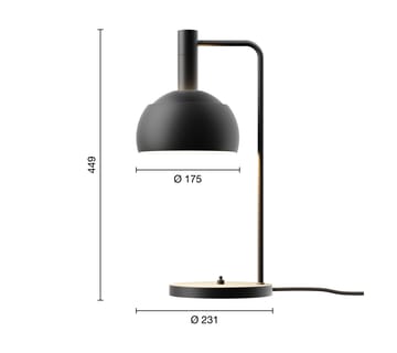 FJ Elements bordslampa Ø17,5 cm - Black - Louis Poulsen