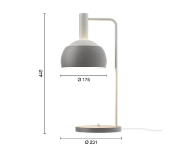 FJ Elements bordslampa Ø17,5 cm - Original grey - Louis Poulsen