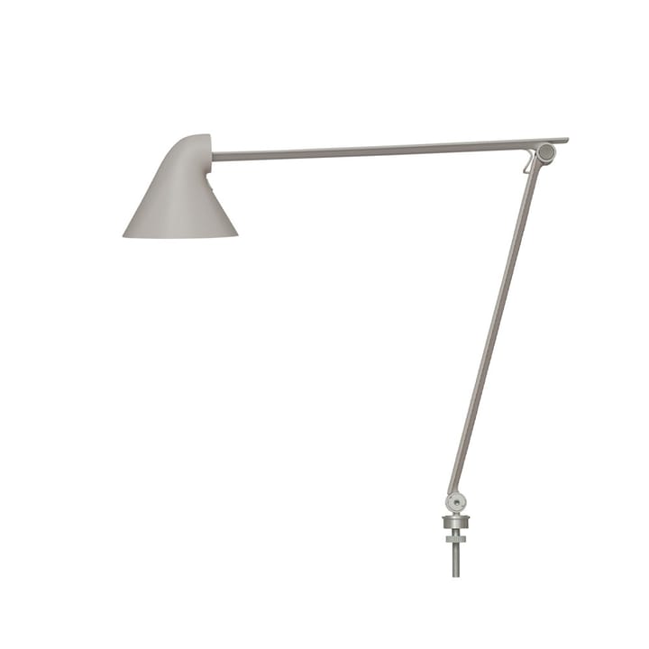 NJP skrivbordslampa - Ljusgrå, stift ø40 cm, 2700k - Louis Poulsen