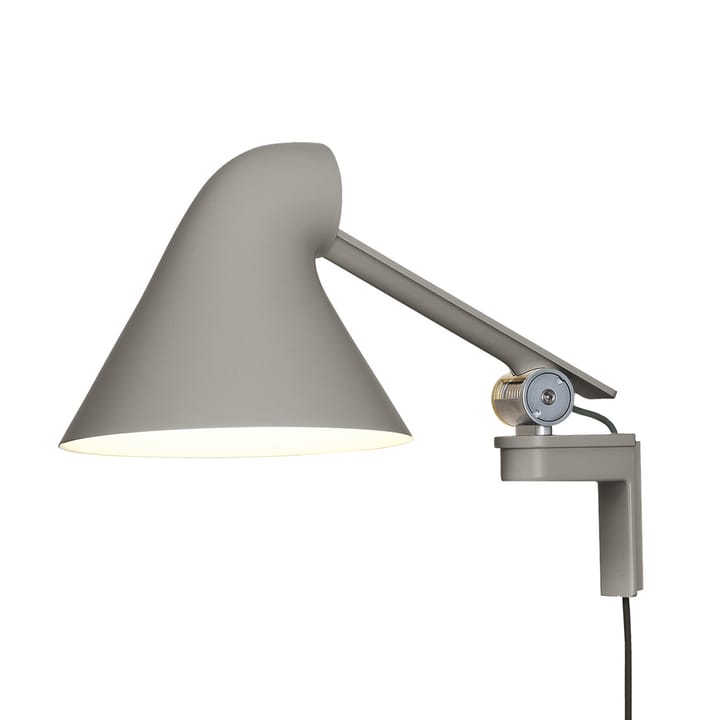 NJP vägglampa kort arm, Ljusgrå Louis Poulsen