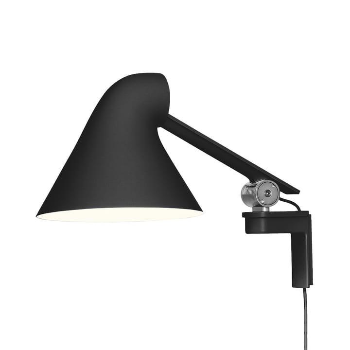 NJP vägglampa kort arm, Svart Louis Poulsen