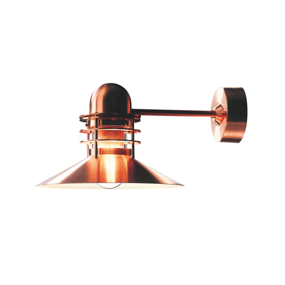 Louis Poulsen Nyhavn vägglampa Brushed copper | Skandinavisk Design | Vägglampor | Orange