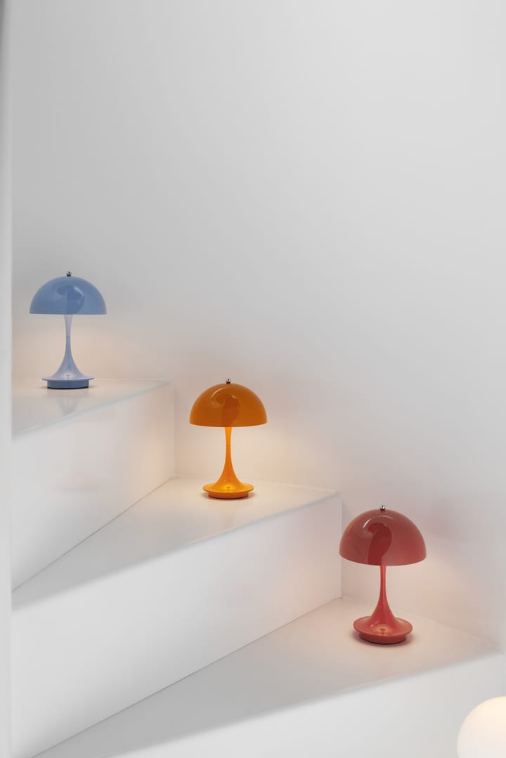 Panthella 160 portable bordslampa metall, Orange Louis Poulsen