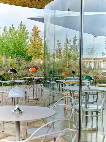 Panthella 160 Portable v3 bordslampa - Original Opal Orange - Louis Poulsen