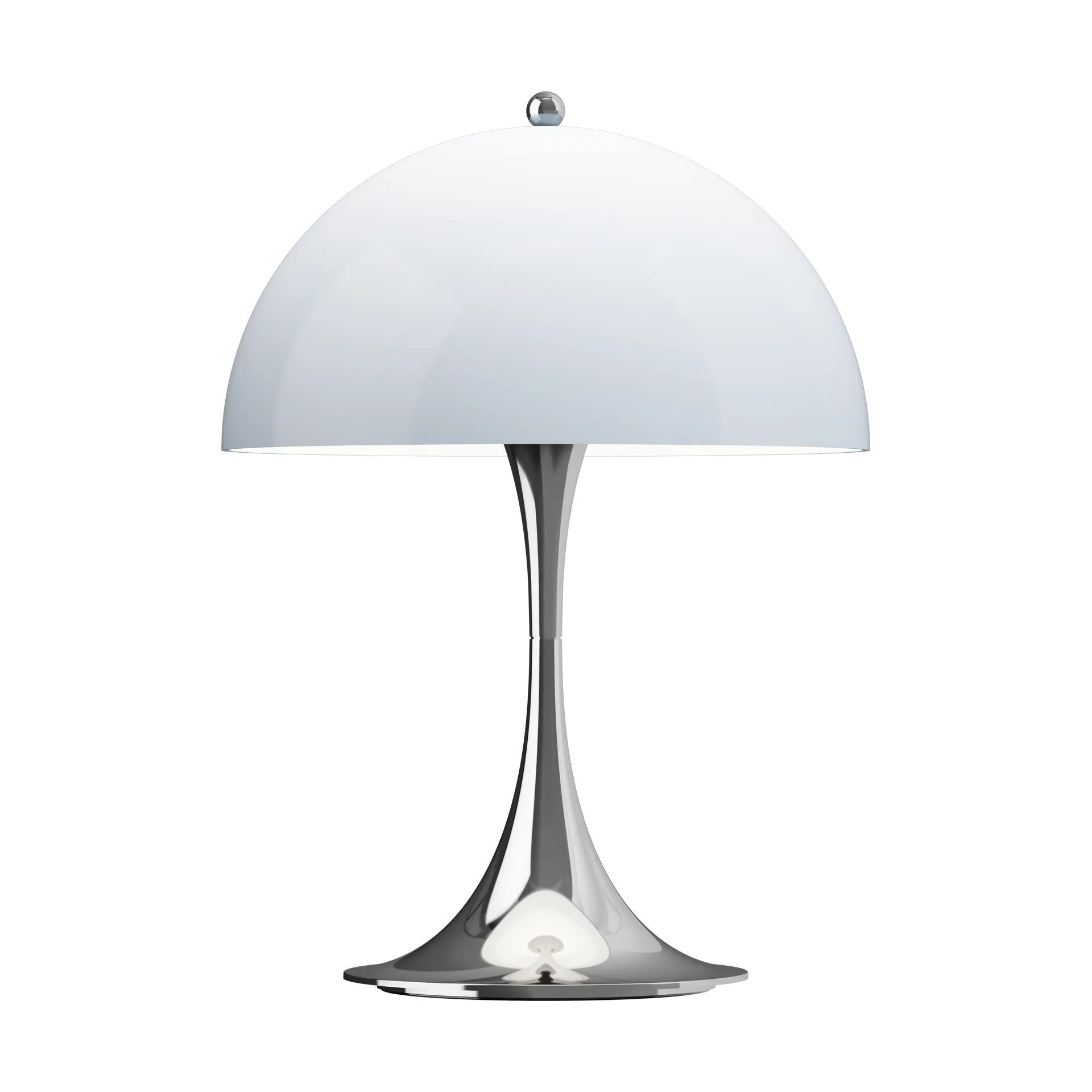 Panthella 250 portabel bordslampa, Chrome opal blue grey Louis Poulsen