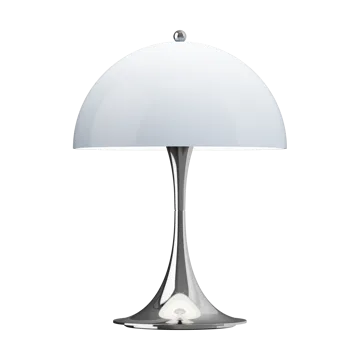 Panthella 250 portabel bordslampa - Chrome opal blue grey - Louis Poulsen