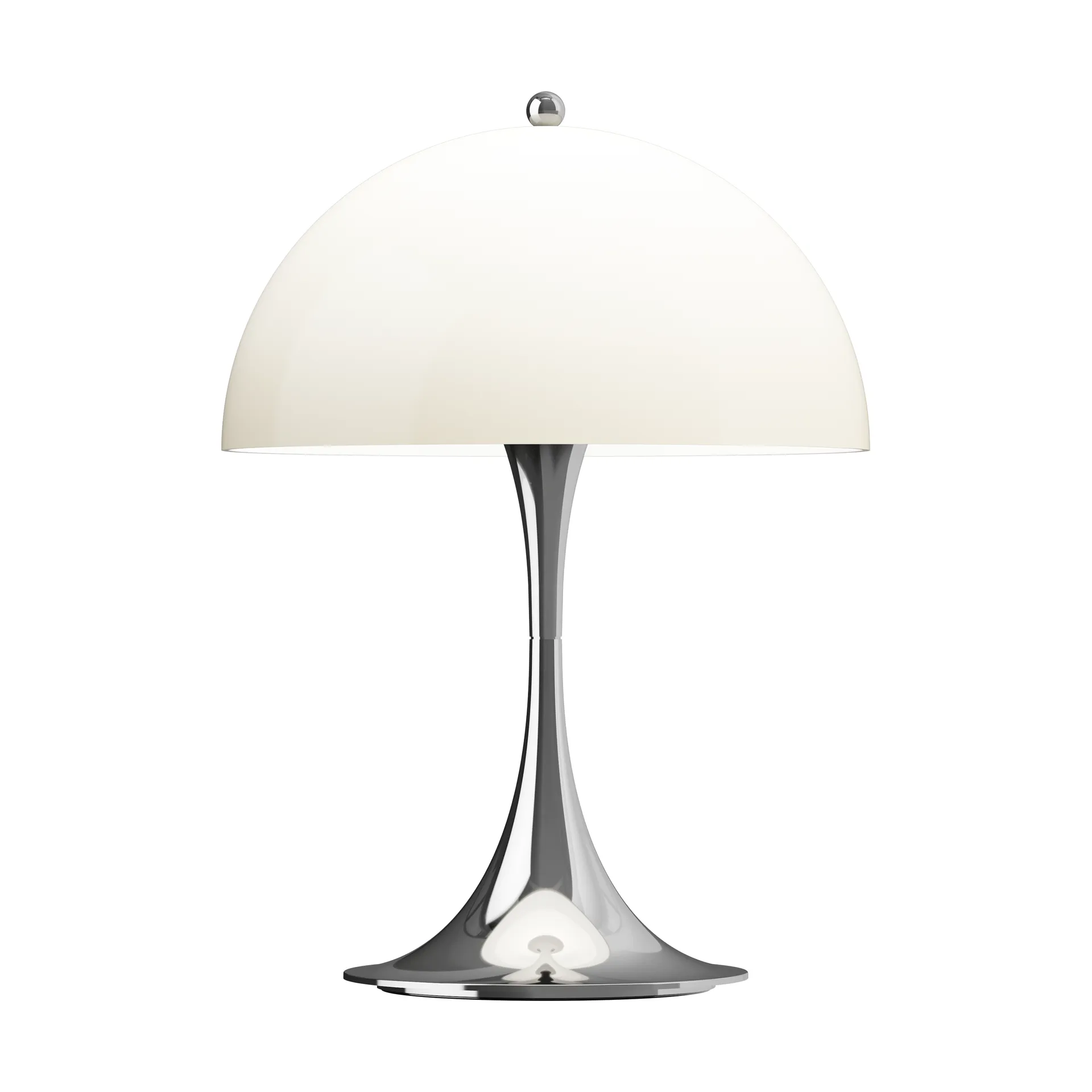 Panthella 250 portabel bordslampa V3, Chrome opal beige Louis Poulsen