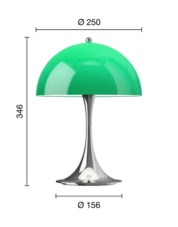 Panthella 250 portabel bordslampa V3 - Original Opal Green - Louis Poulsen