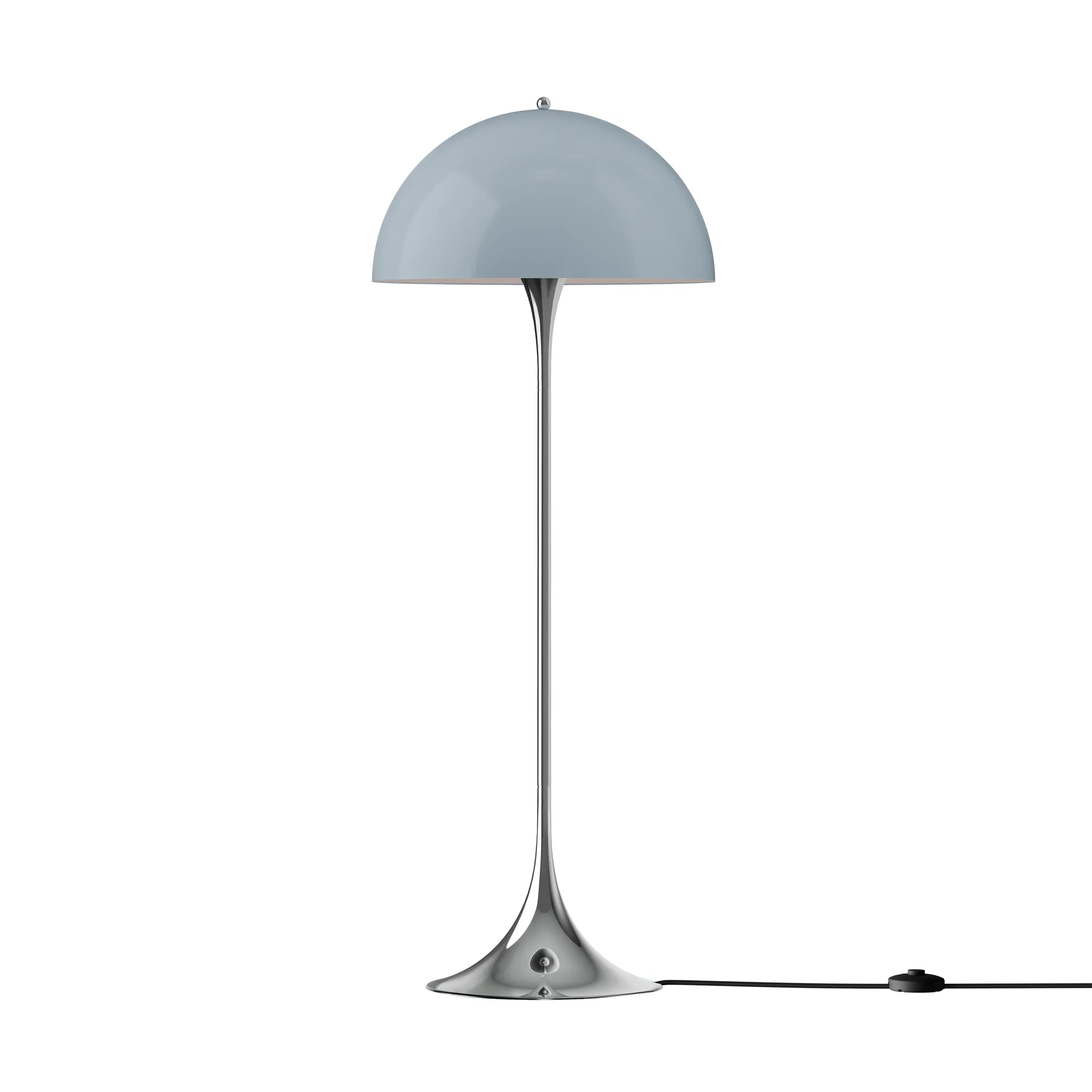 Panthella 500 golvlampa, Original opal blue grey Louis Poulsen