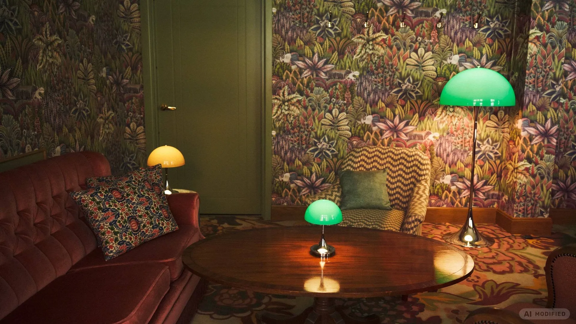 Panthella 500 golvlampa, Original opal green Louis Poulsen