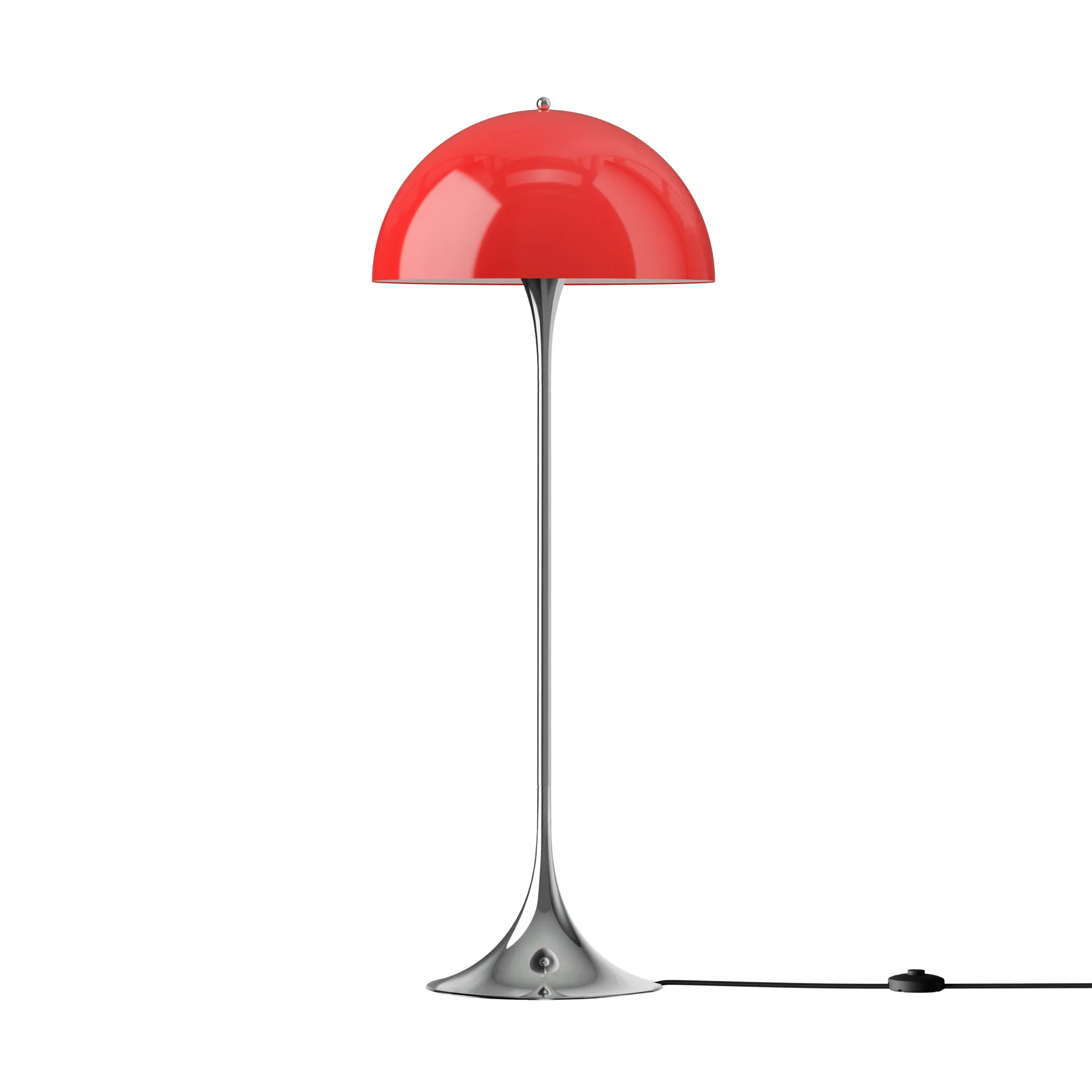 Panthella 500 golvlampa, Original opal red Louis Poulsen