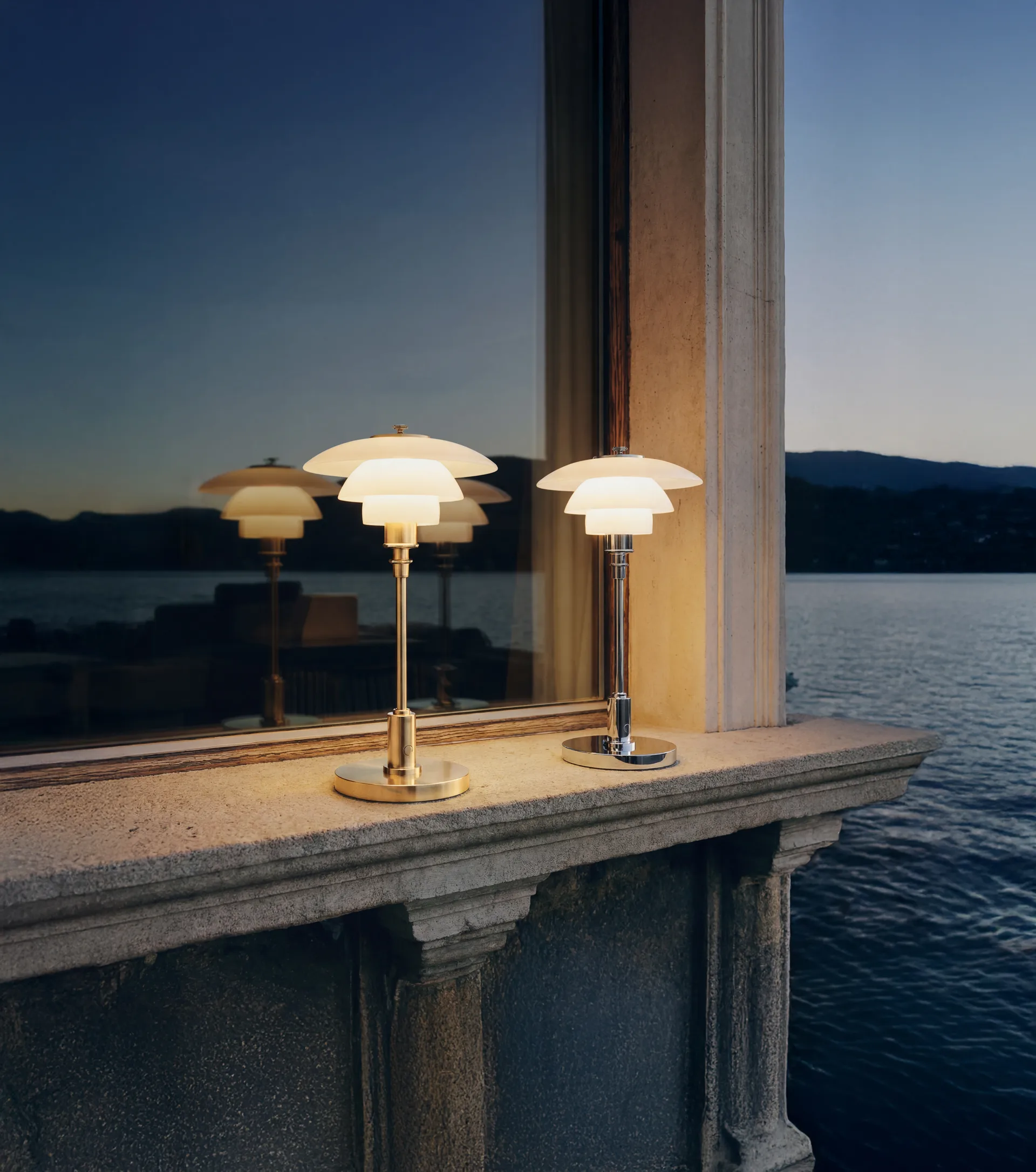 PH 1/1 portabel bordslampa, Mässingpläterad Louis Poulsen