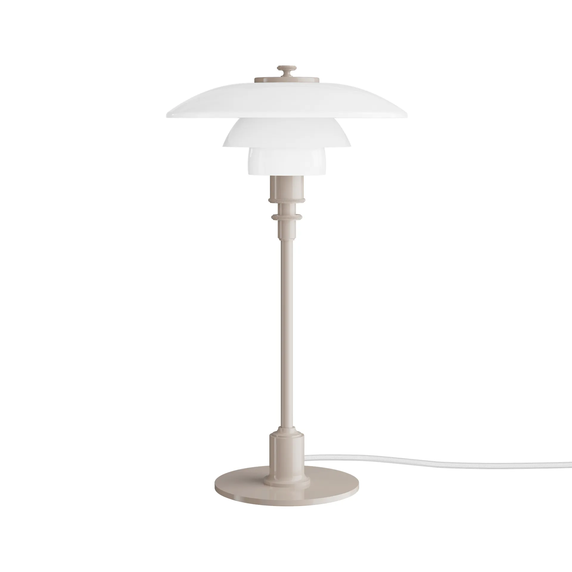 PH 2/1 bordslampa, Glossy beige Louis Poulsen