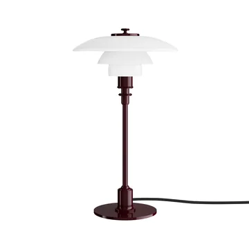PH 2/1 bordslampa - Glossy burgundy - Louis Poulsen