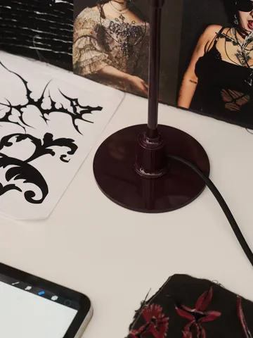 PH 2/1 bordslampa - Glossy burgundy - Louis Poulsen