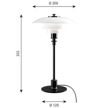 PH 2/1 bordslampa - Svart - Louis Poulsen