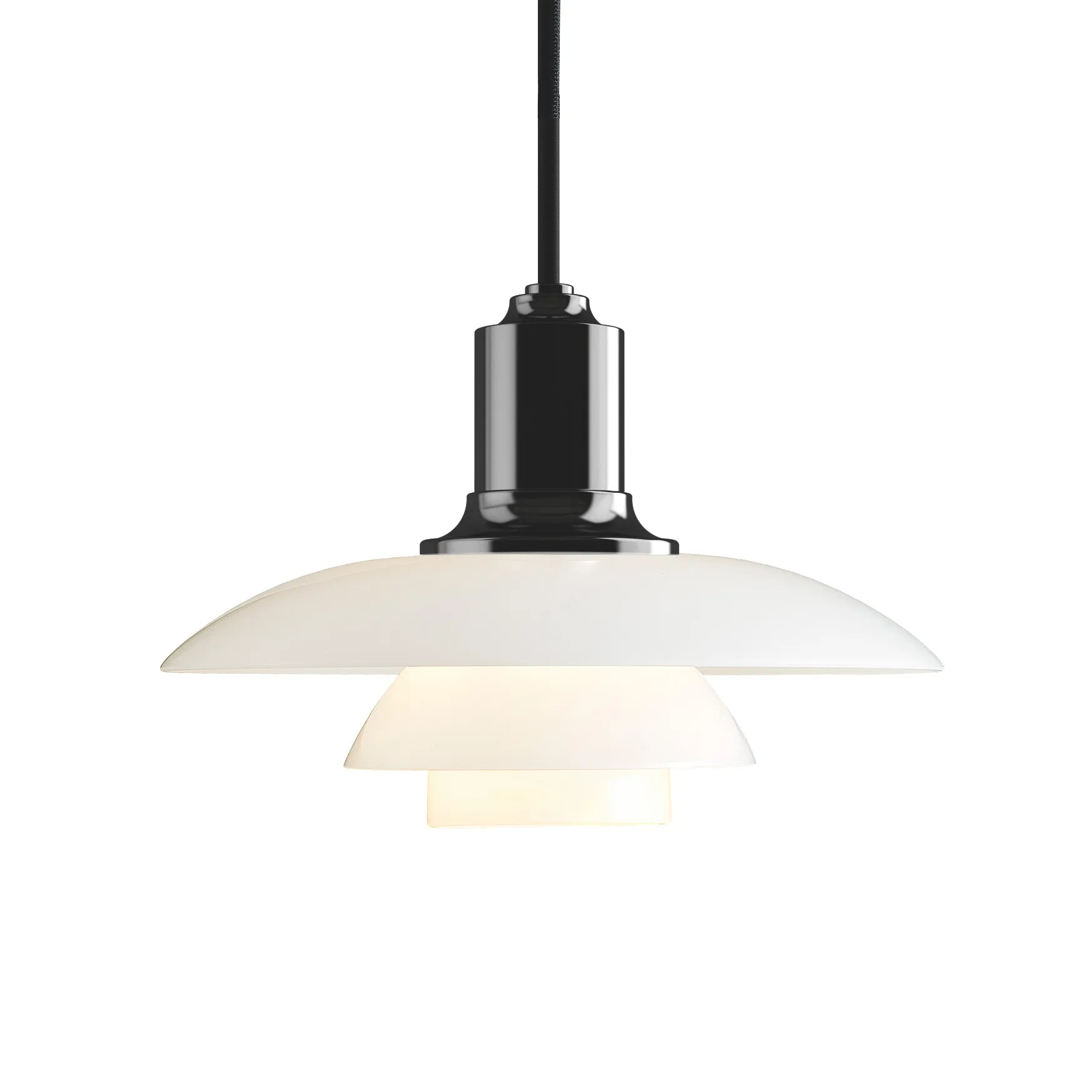 PH 2/1 pendel, Svart metalliserad Louis Poulsen