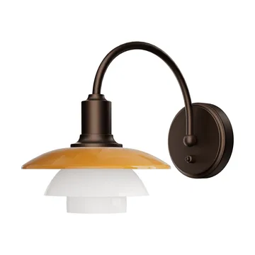 PH 2/2 Centenary Edition vägglampa - Amber-opal white, fast installation - Louis Poulsen