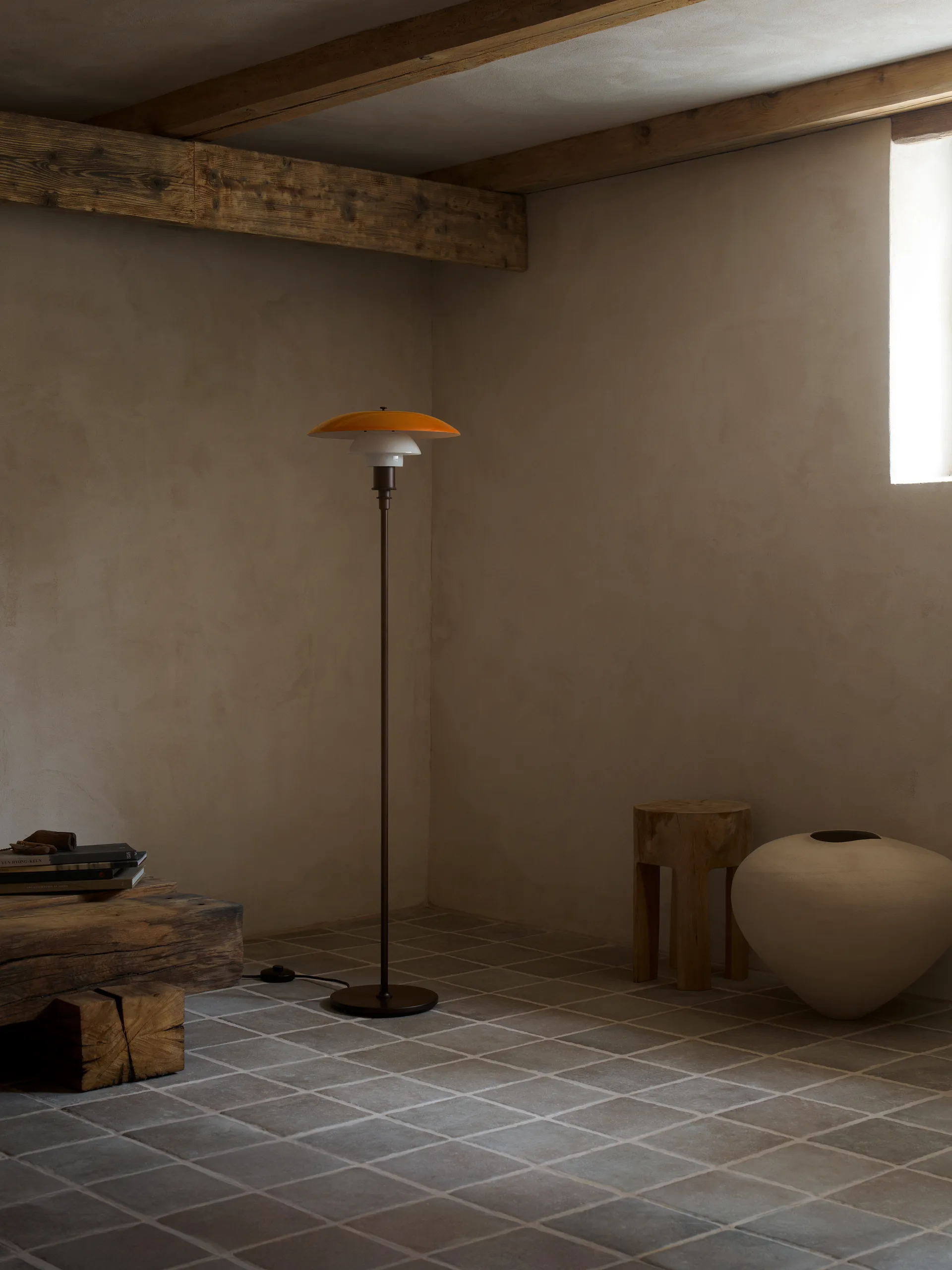 PH 3½-2½ golvlampa Centenary Edition, Amber-opal white Louis Poulsen