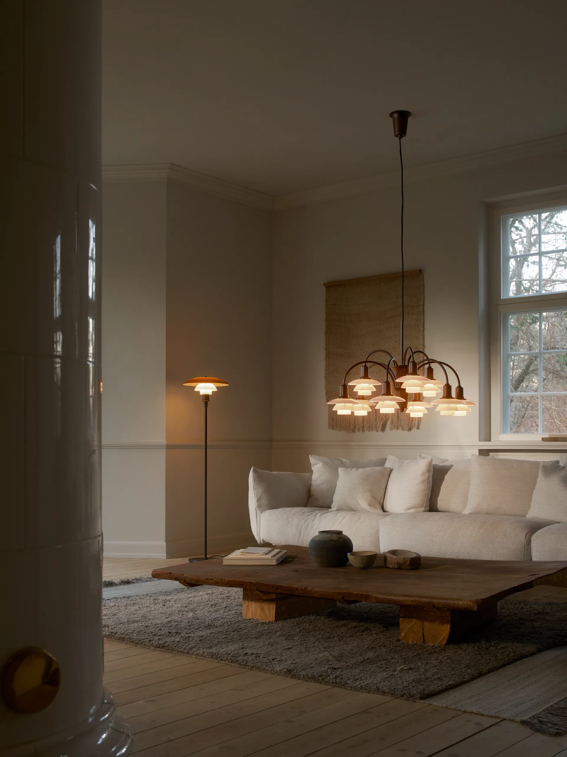 PH 3½-2½ golvlampa Centenary Edition, Amber-opal white Louis Poulsen