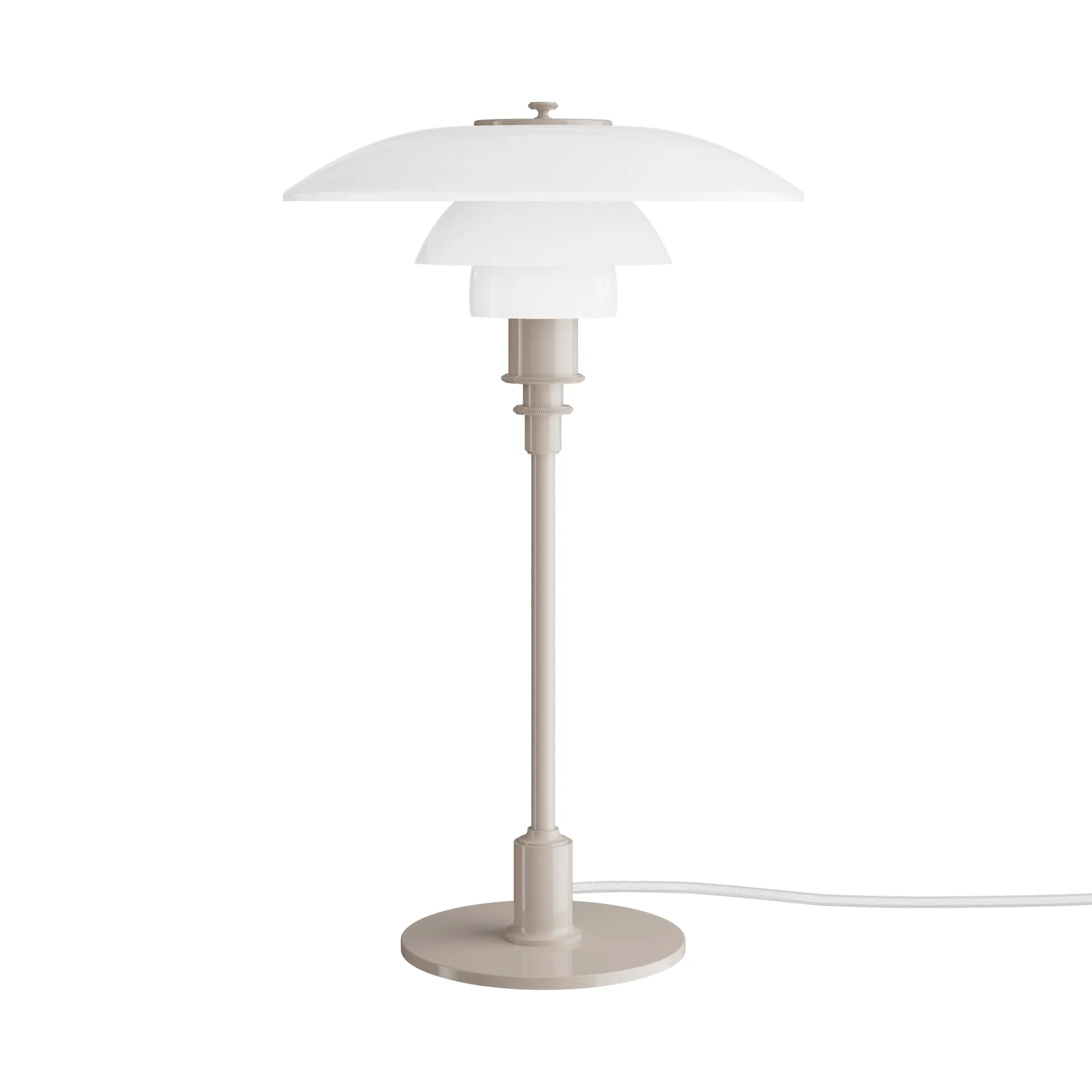 PH 3/2 bordslampa, Glossy beige Louis Poulsen