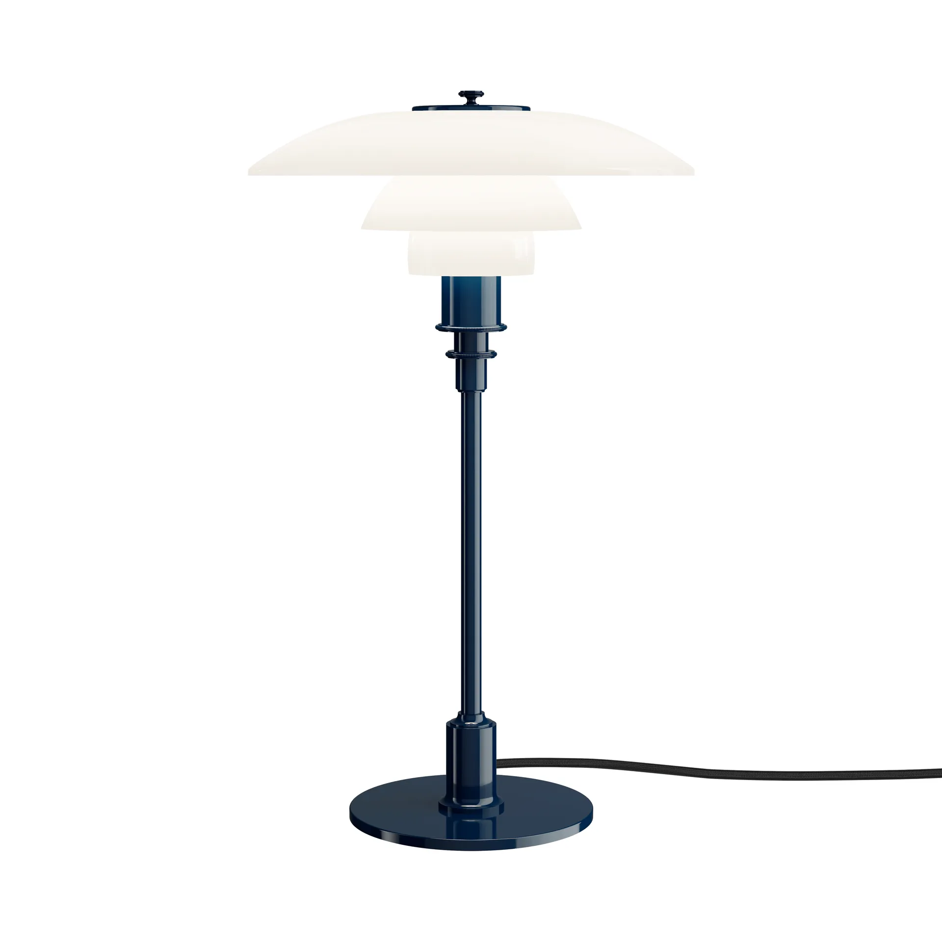 PH 3/2 bordslampa, Glossy deep blue Louis Poulsen