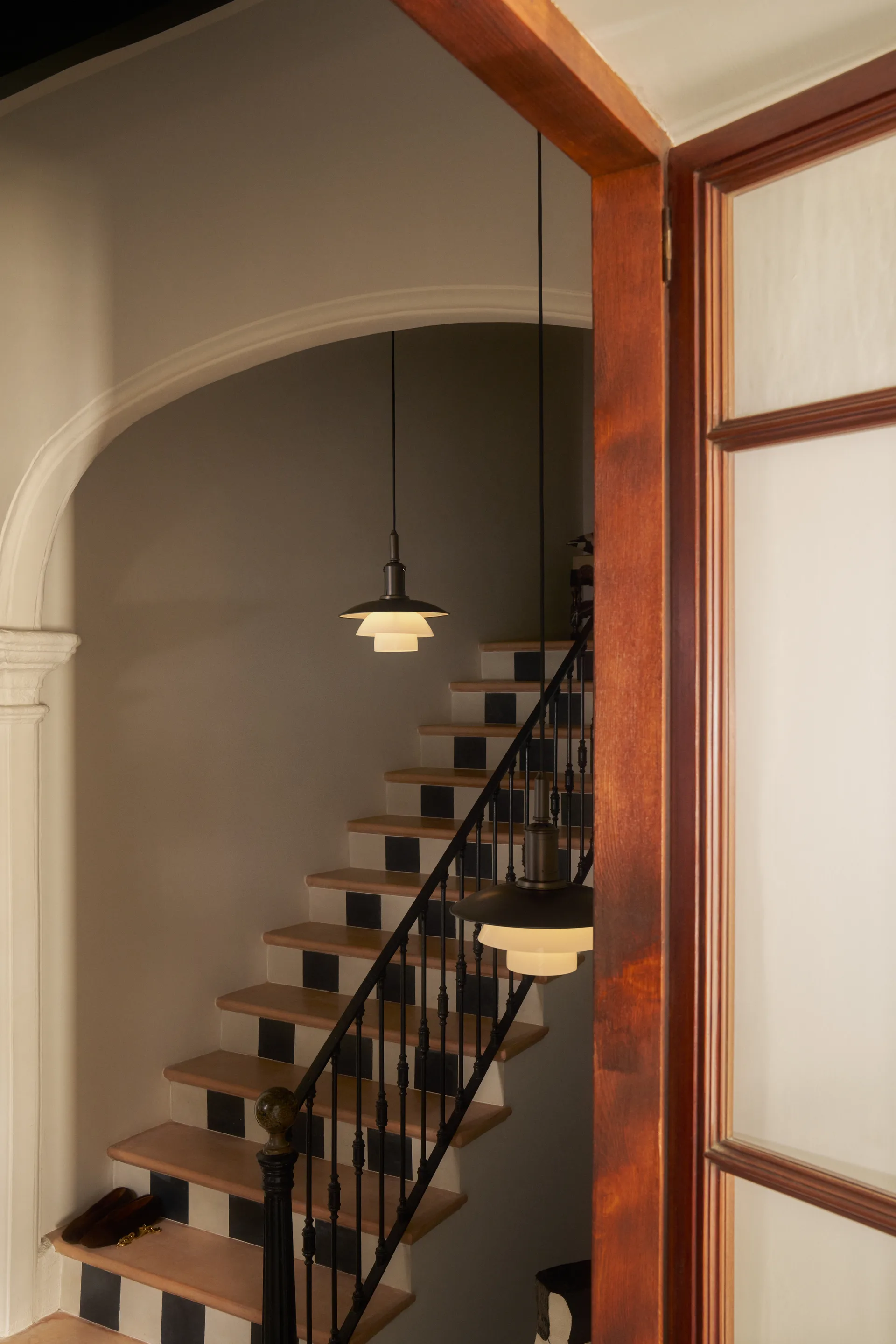 PH 3/3 Luna pendel, Aged brass-opalglas Louis Poulsen