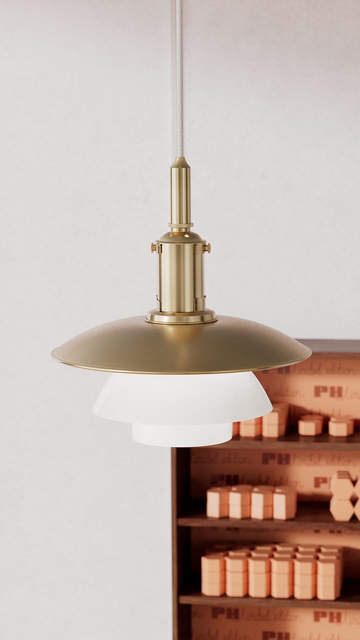 PH 3/3 pendel Limited Edition, Mässing-opalglas Louis Poulsen