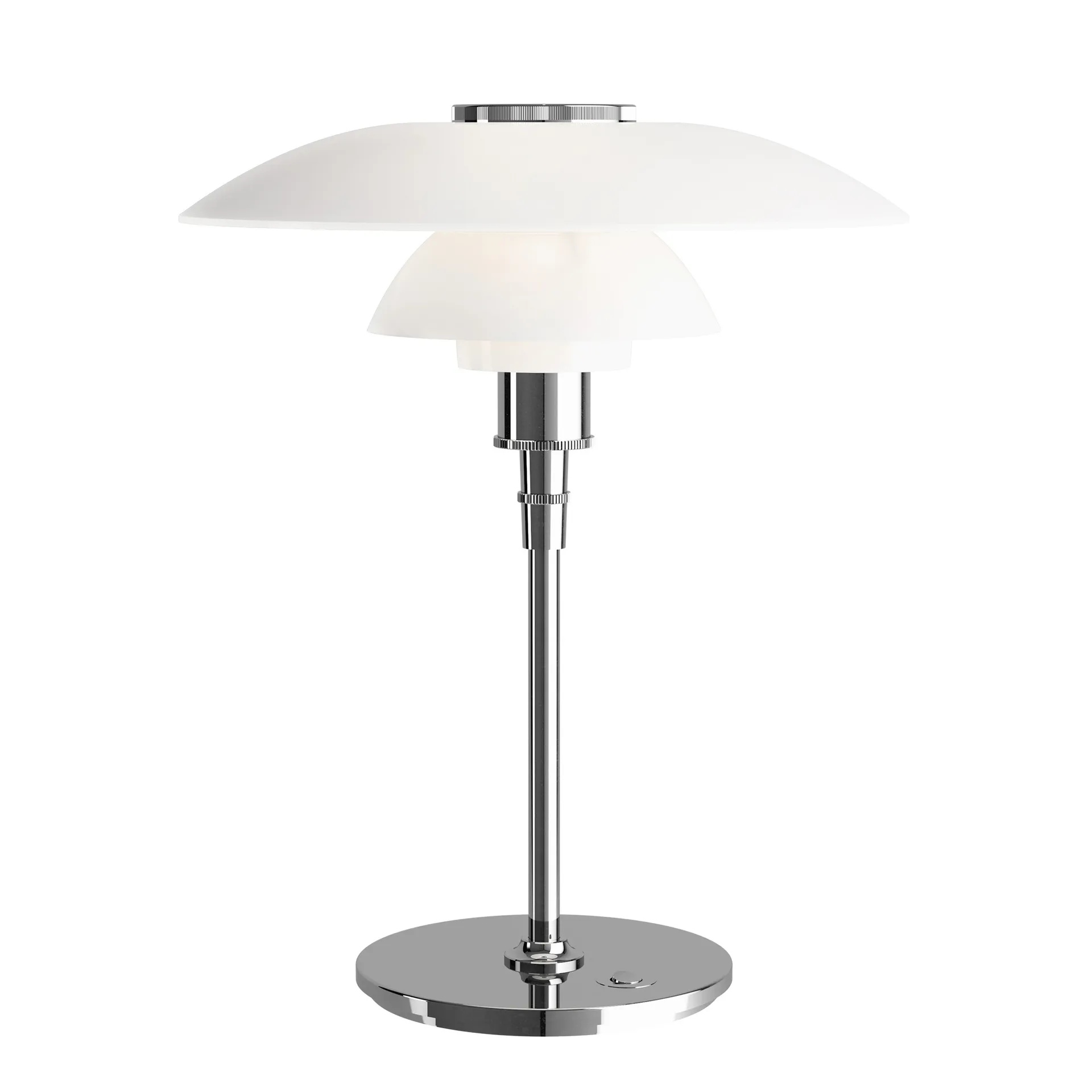 PH 4½-3½ bordslampa, Krom Louis Poulsen