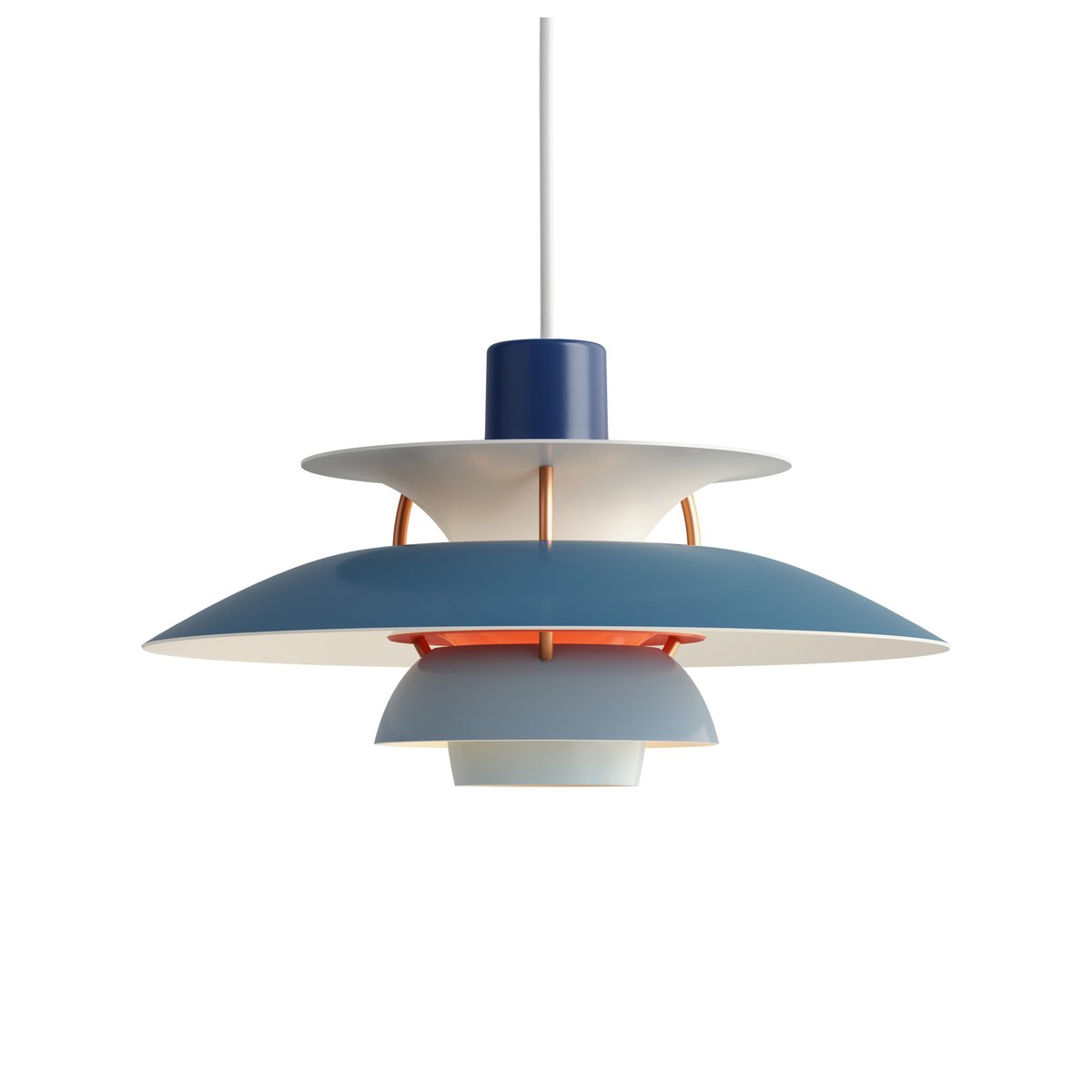 Louis Poulsen PH 5 MINI pendel Blå | Skandinavisk Design | Taklampor & Pendlar | Blå