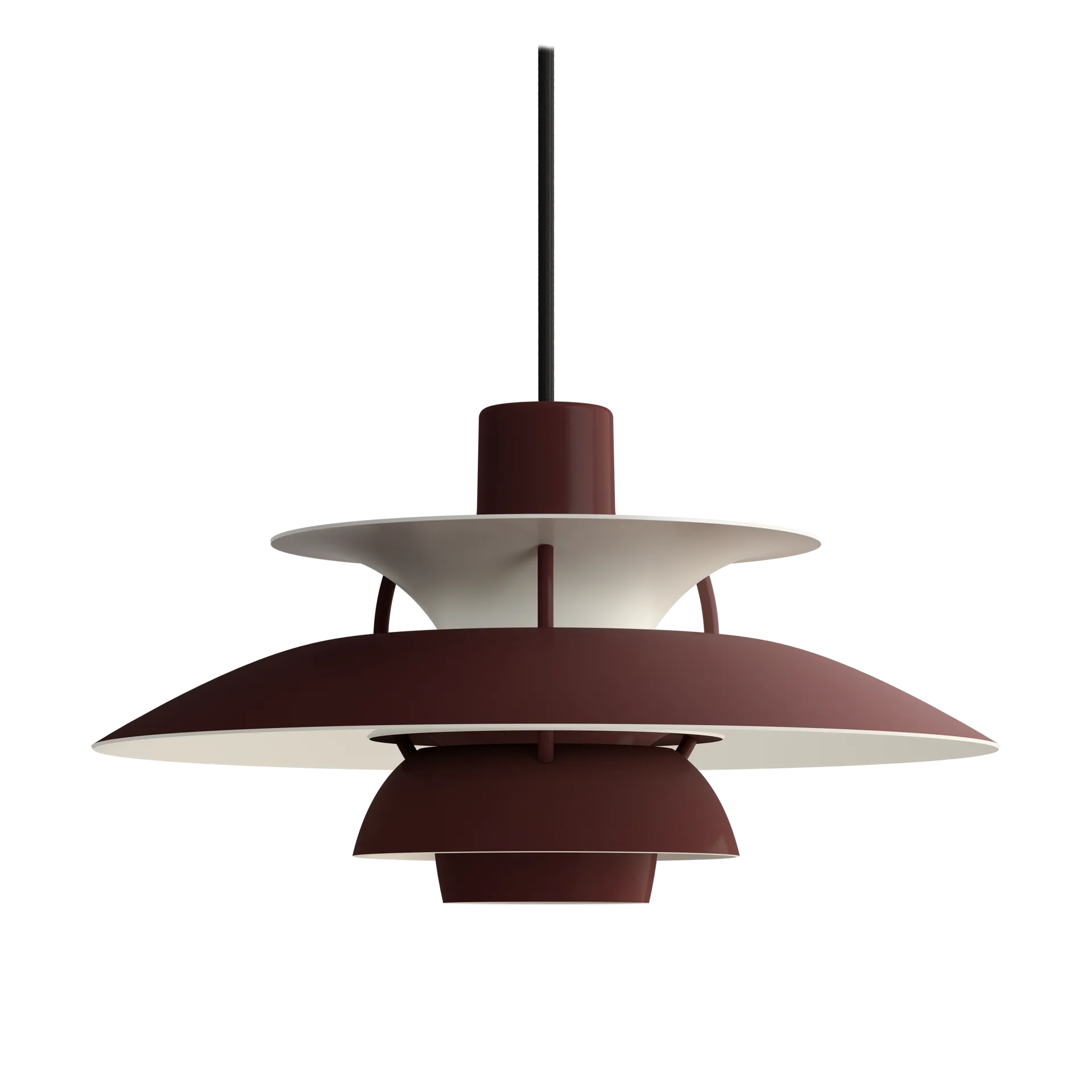 PH 5 MINI pendel monokrom, Burgundy Louis Poulsen