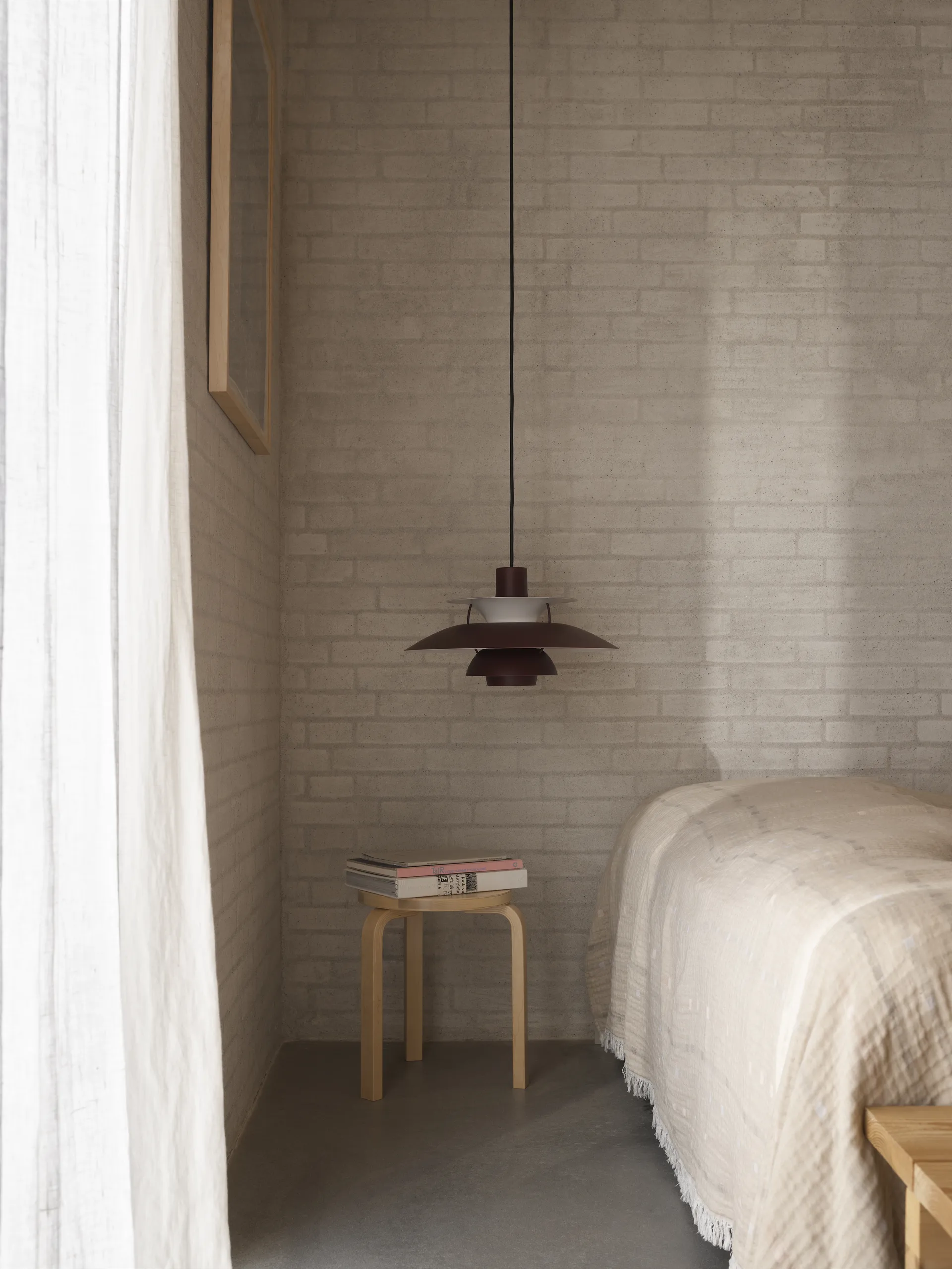 PH 5 pendel, Ø300, Monokrom burgundy Louis Poulsen