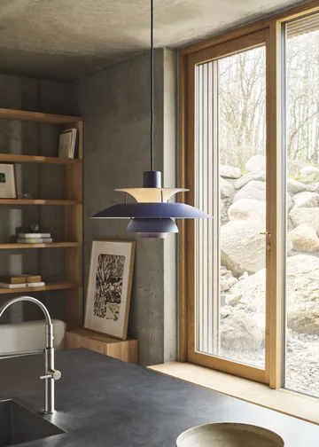 PH 5 pendel - Ø300, Monokrom dusty indigo - Louis Poulsen