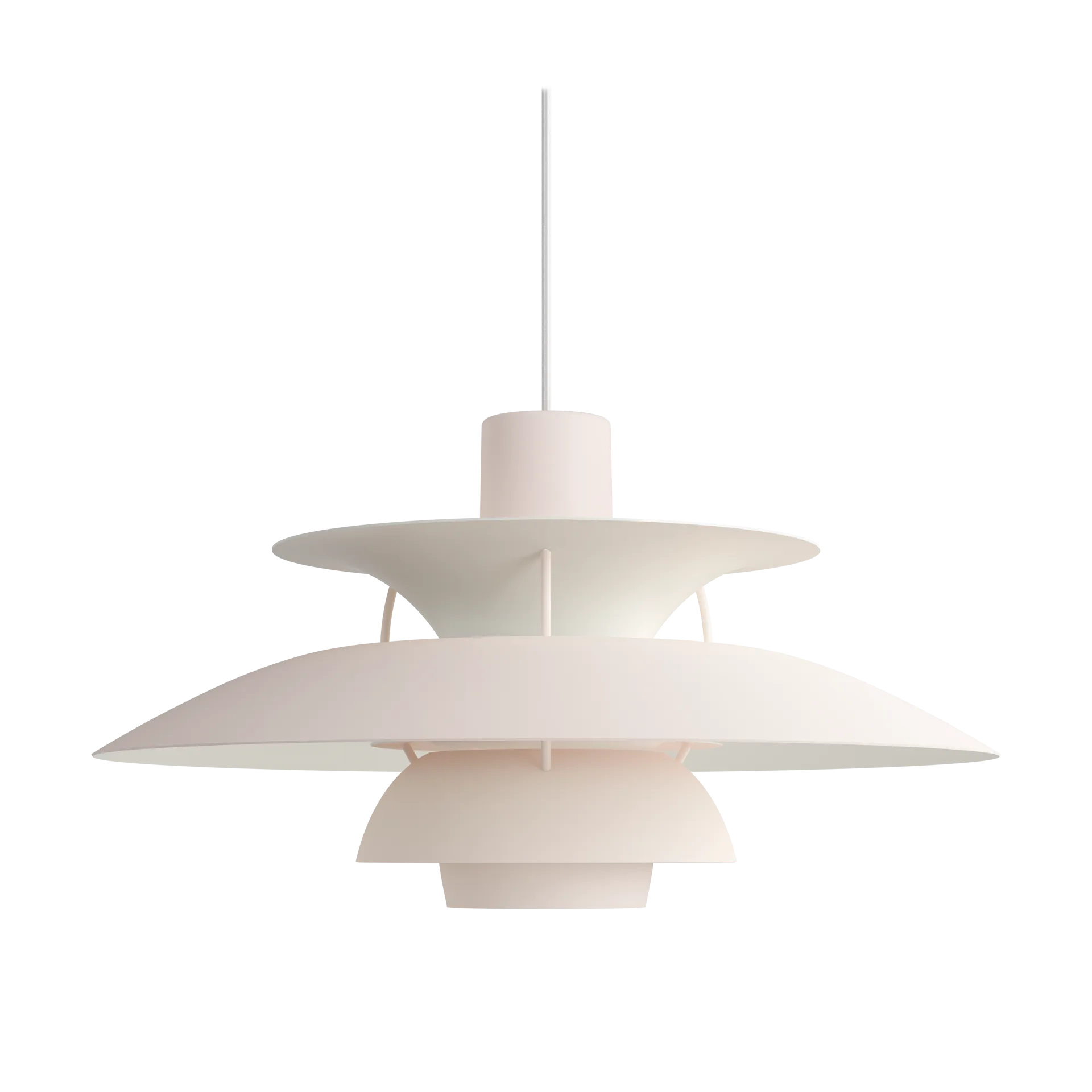 PH 5 pendel, Ø500, Monokrom Pale blush Louis Poulsen