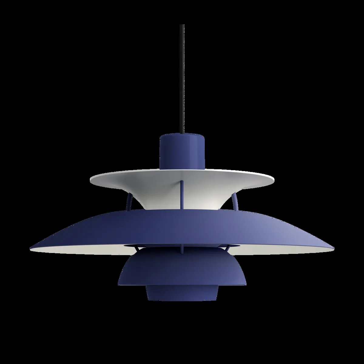 Louis Poulsen PH 5 pendel monokrom Dusty indigo