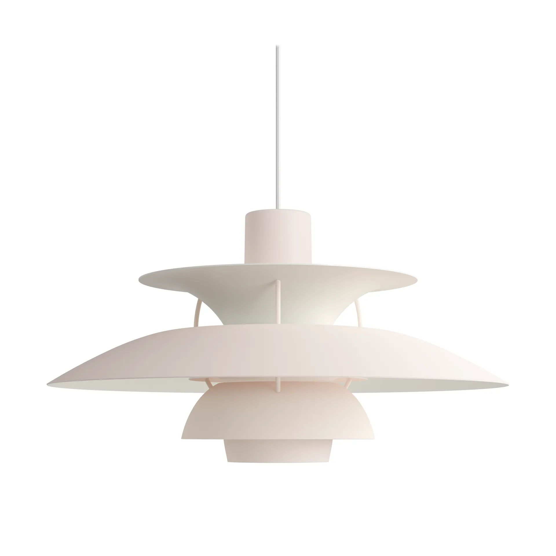 PH 5 pendel monokrom, Pale blush Louis Poulsen
