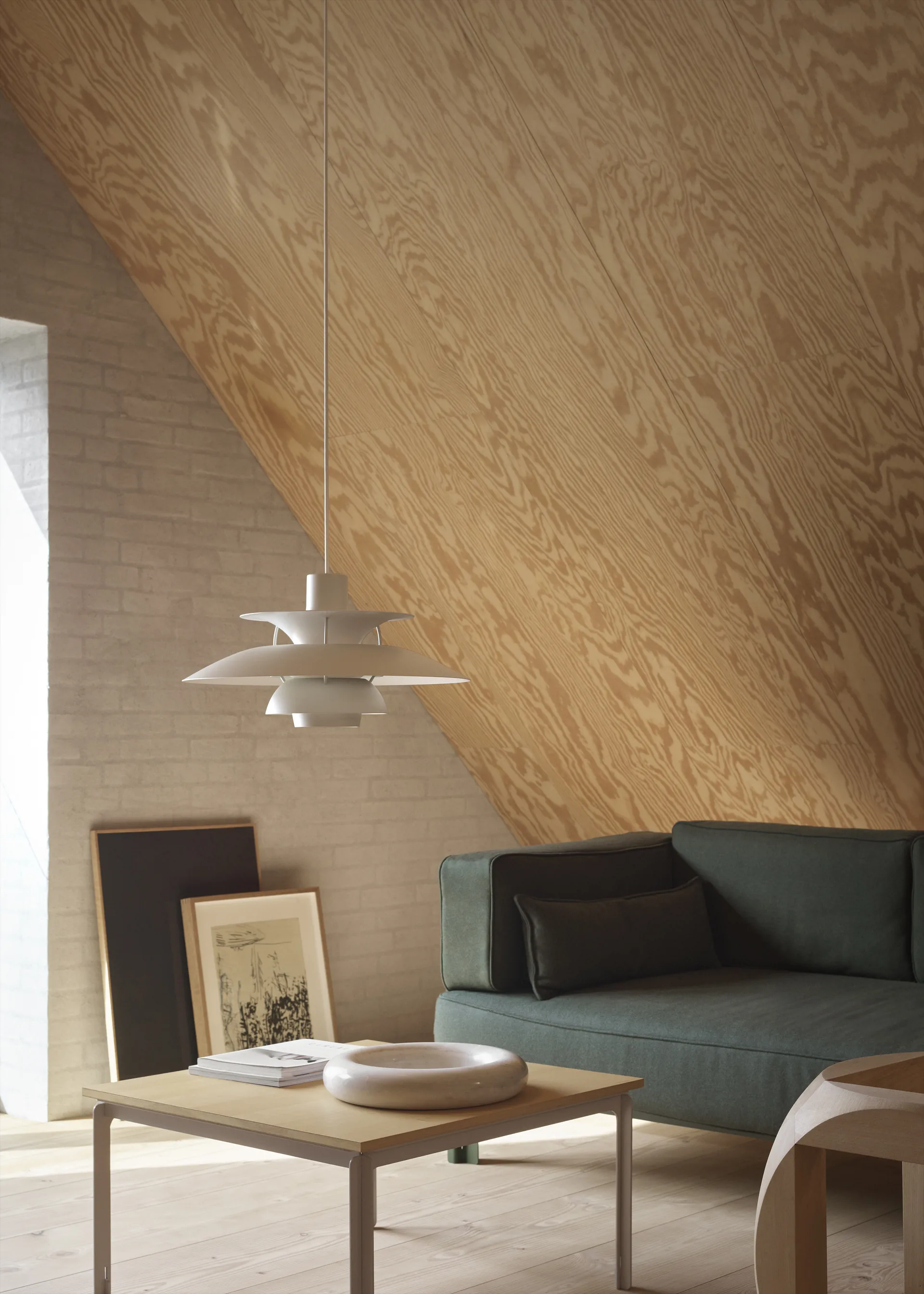 PH 5 pendel monokrom, Pale pewter Louis Poulsen