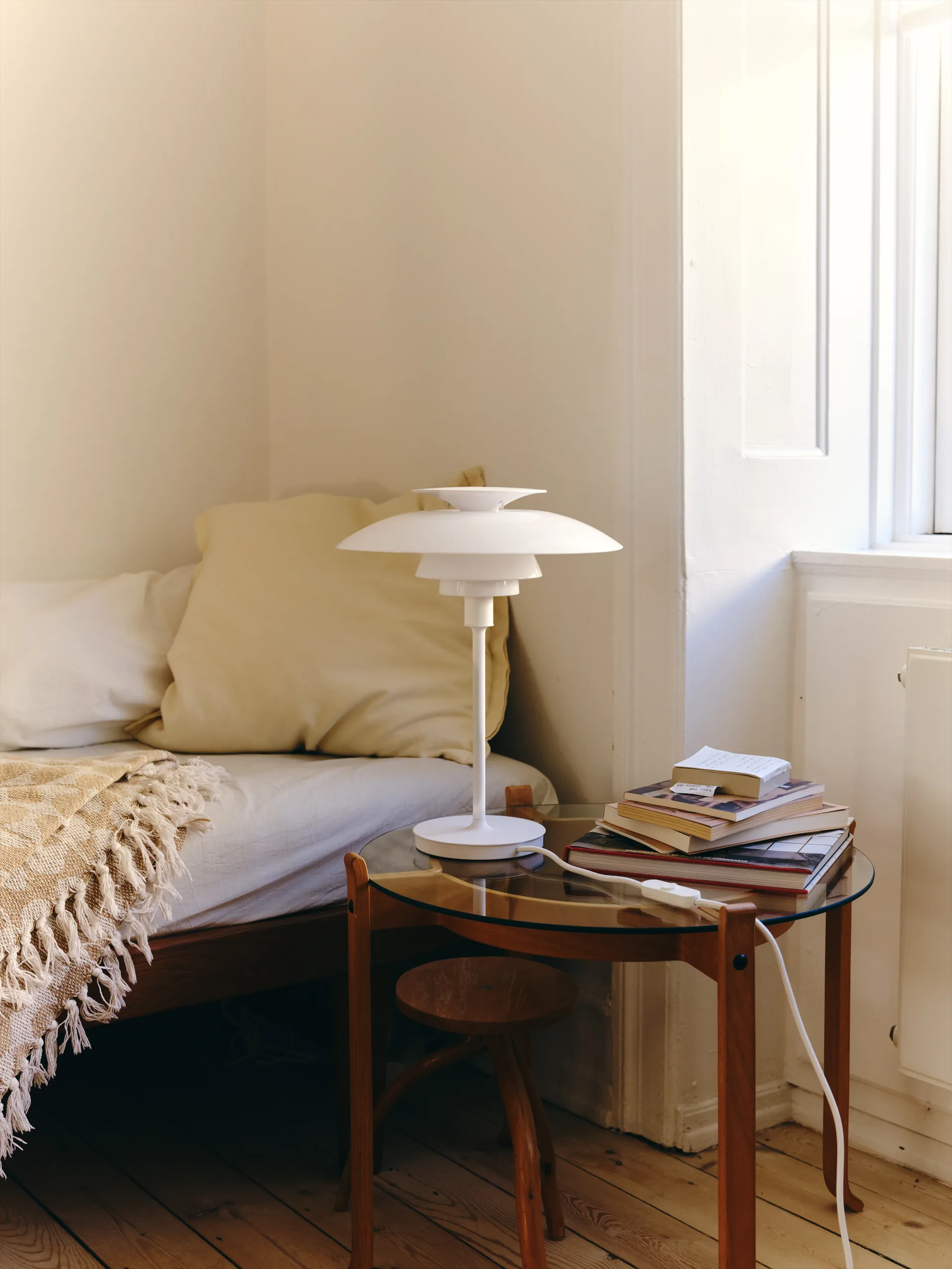 PH 80 bordslampa, Vit opal, vit Louis Poulsen