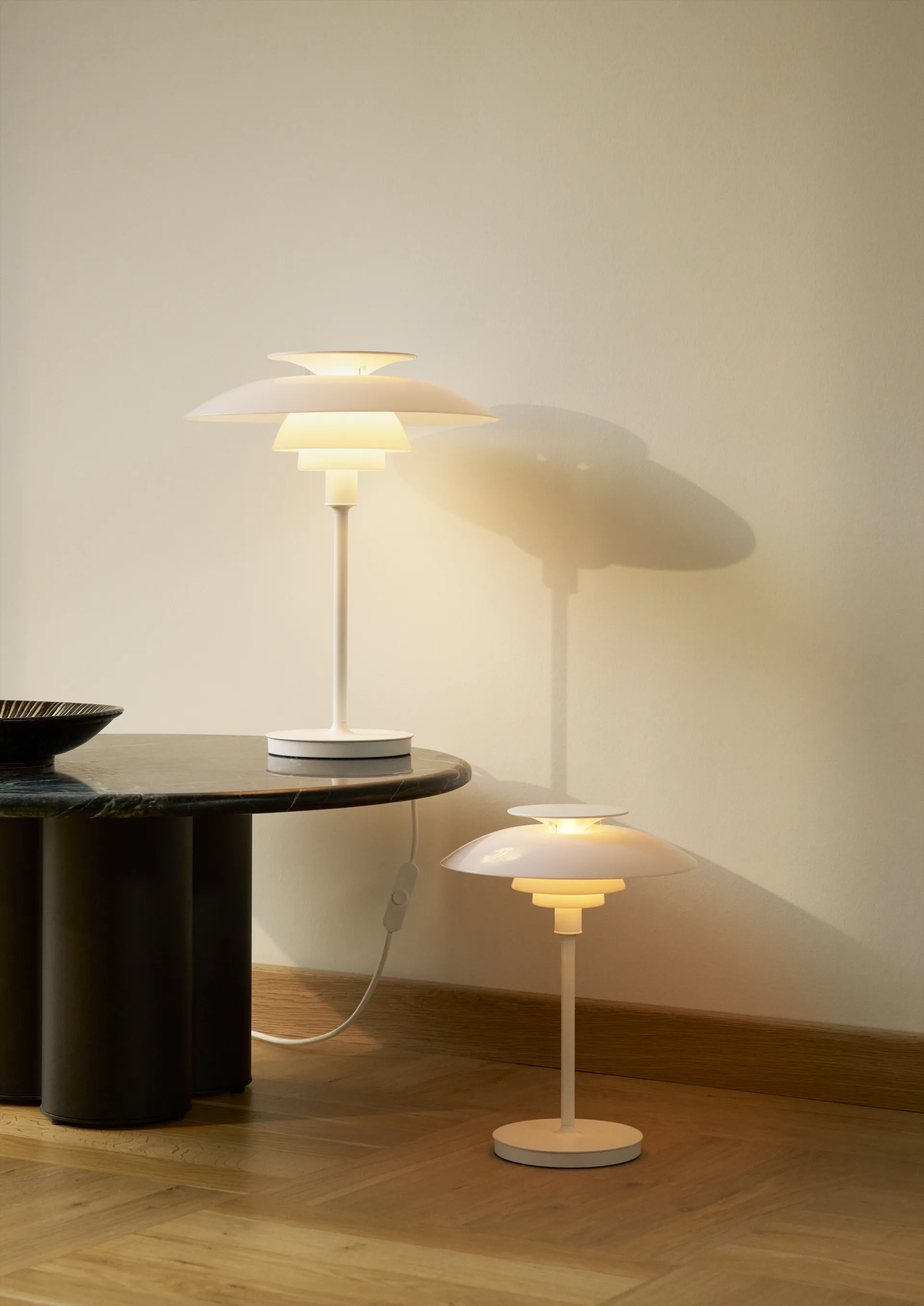PH 80 bordslampa, Vit opal, vit Louis Poulsen