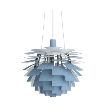 PH Artichoke pendel Ø48 cm - Dusty blue-high lustre chrome plated - Louis Poulsen