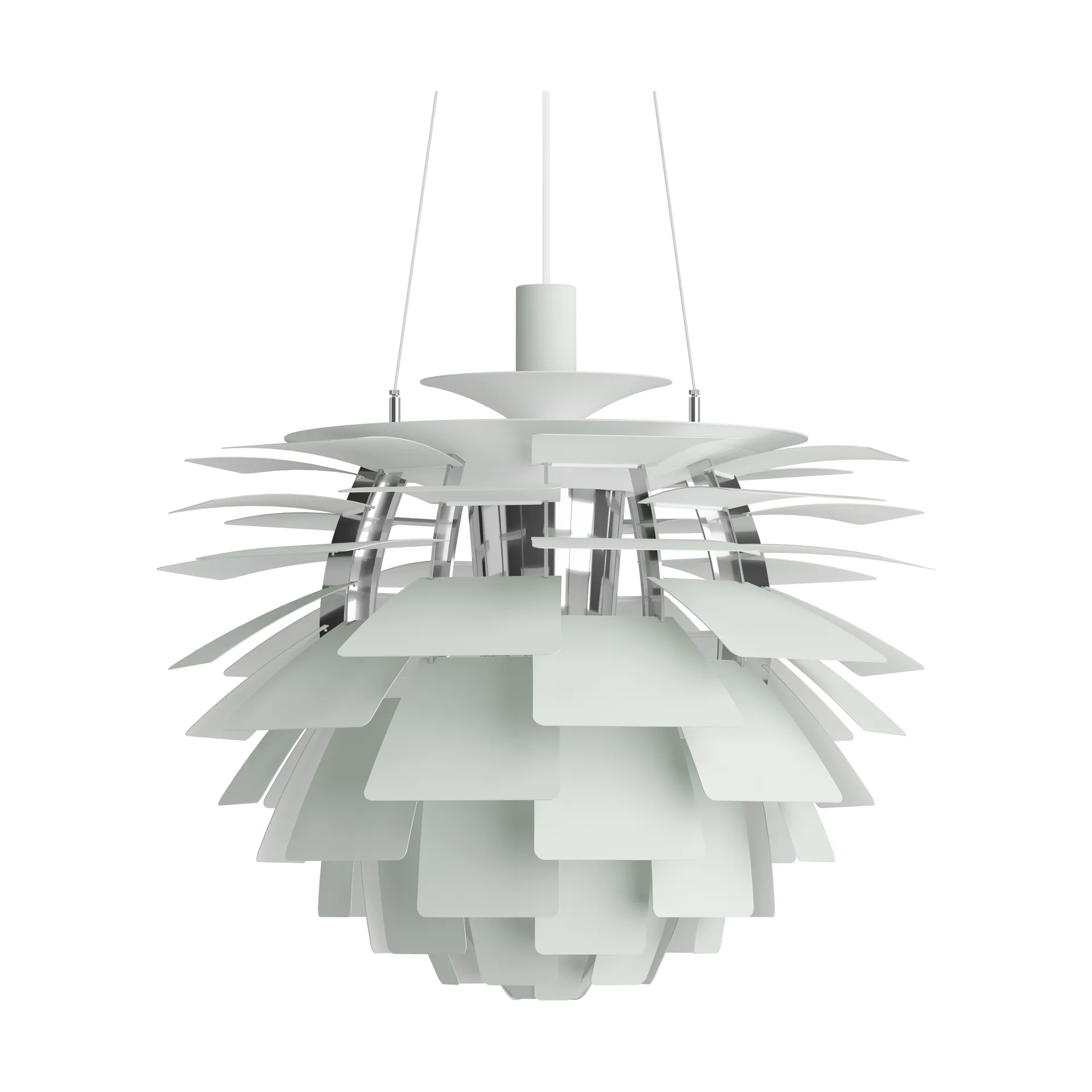 PH Artichoke pendel Ø60 cm, Dusty green-high lustre chrome plated Louis Poulsen
