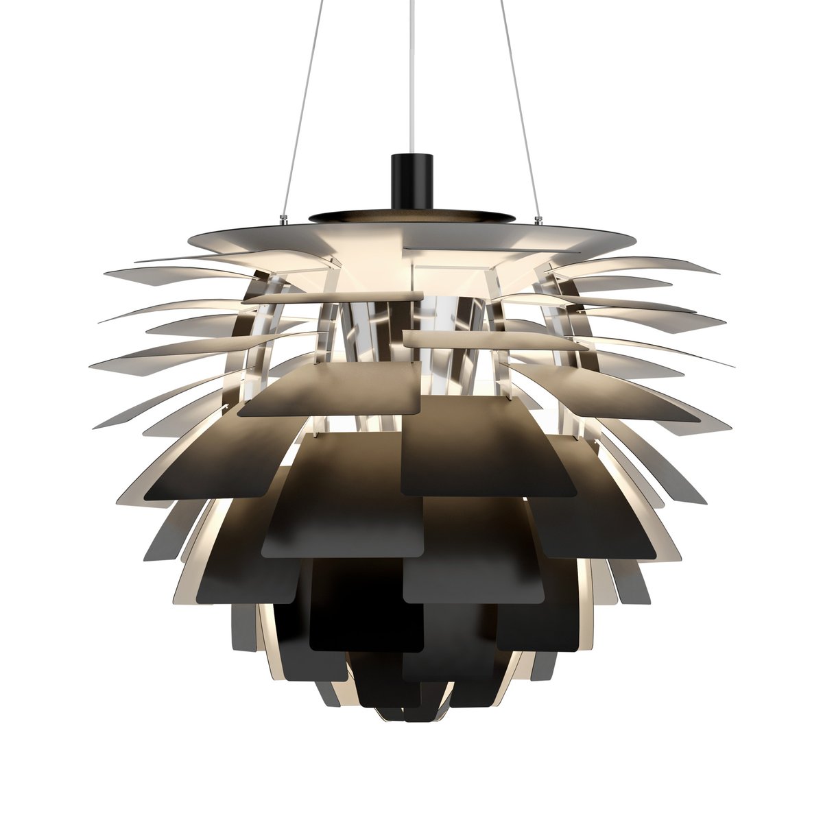 Louis Poulsen PH Artichoke pendel 72 cm Svart | Skandinavisk Design | Taklampor & Pendlar | Svart