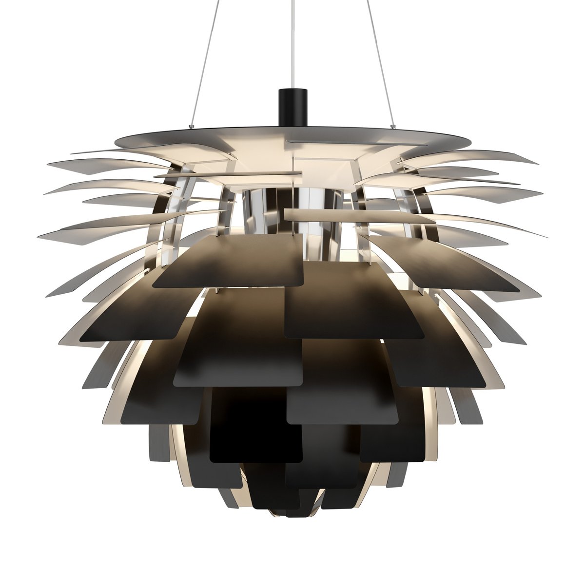 Louis Poulsen PH Artichoke pendel 84 cm Svart | Skandinavisk Design | Taklampor & Pendlar | Svart