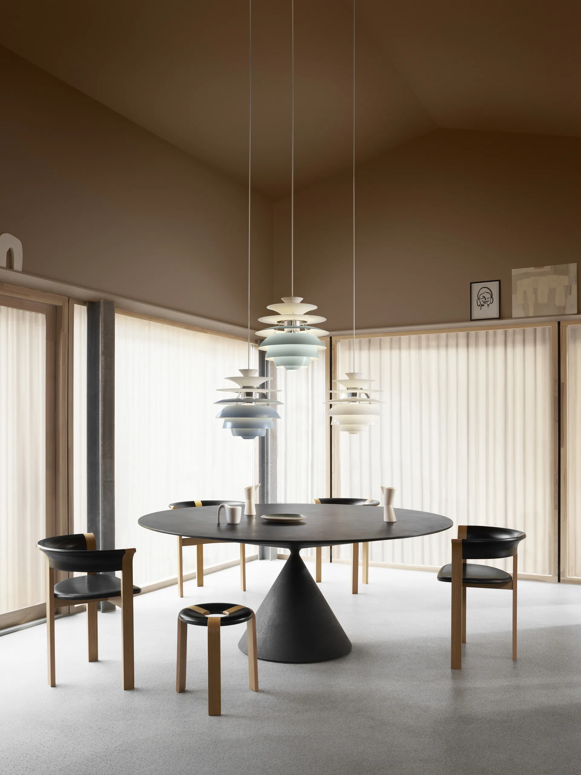 PH Snowball pendel E27, Soft white-chrome Louis Poulsen