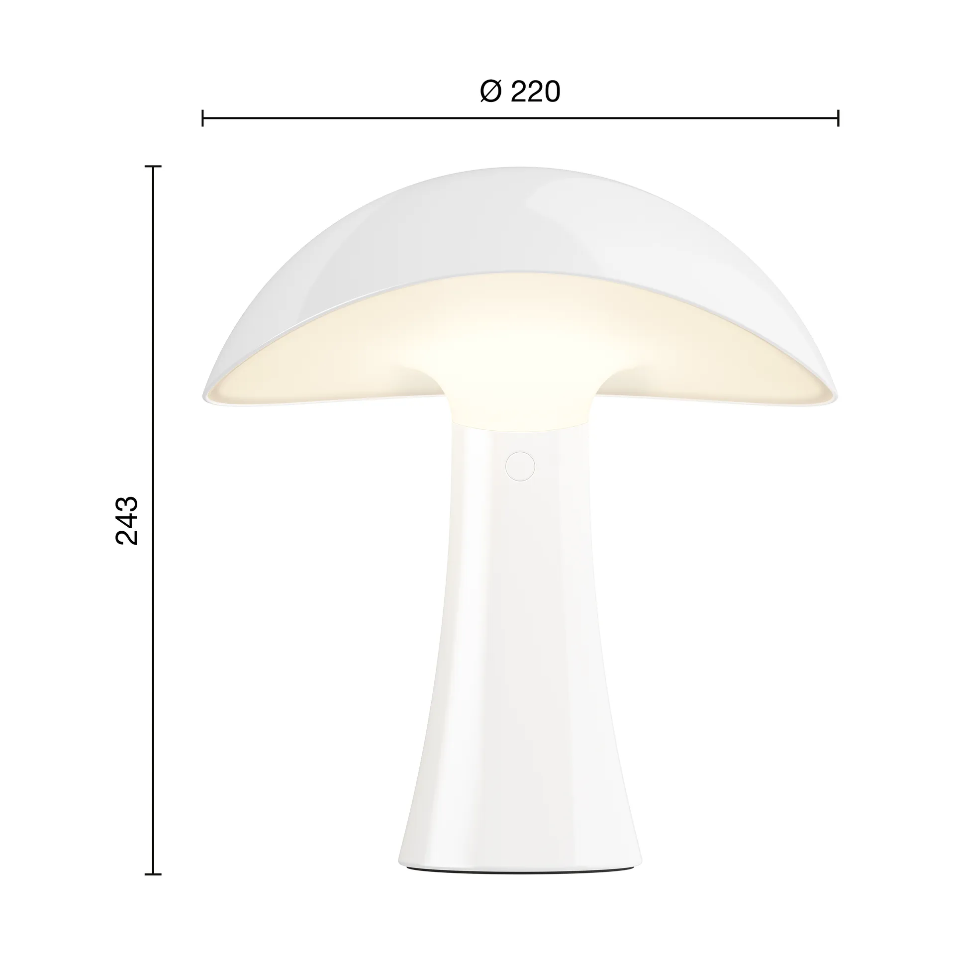 Rumee 220 portabel bordslampa, Cloud White Louis Poulsen