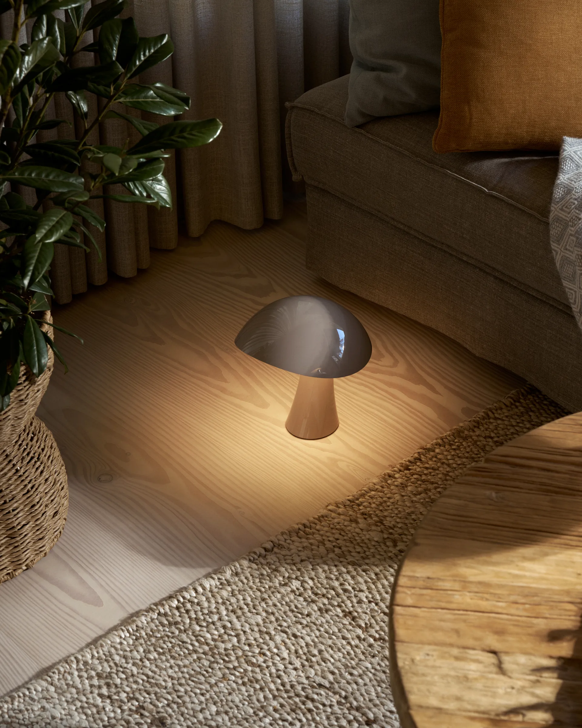 Rumee 220 portabel bordslampa, Earth Grey Louis Poulsen