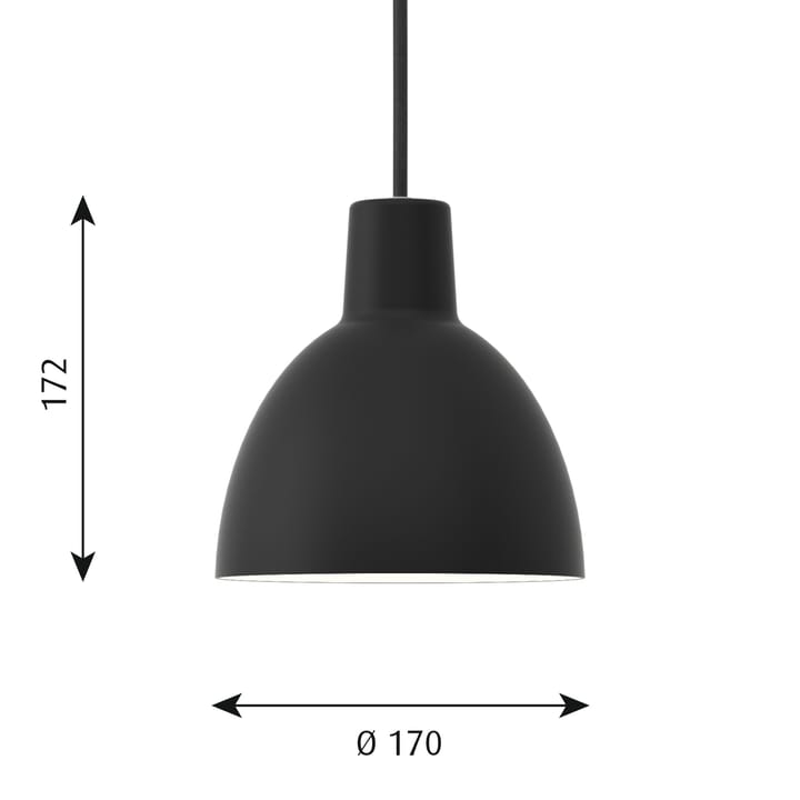 Toldbod 170 pendel - Svart - Louis Poulsen