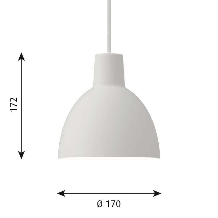 Toldbod 170 pendel, Vit Louis Poulsen